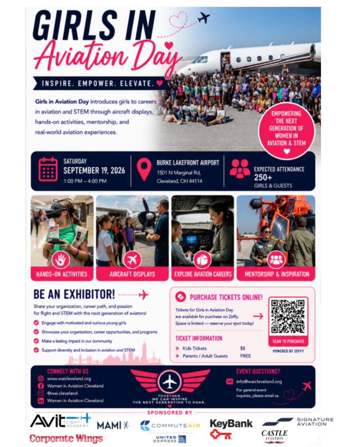 2026 Girls in Aviation Day event flyer