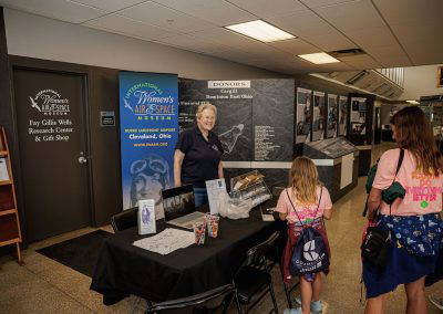 Visitors explore the museum displays during Girls in Aviation Day